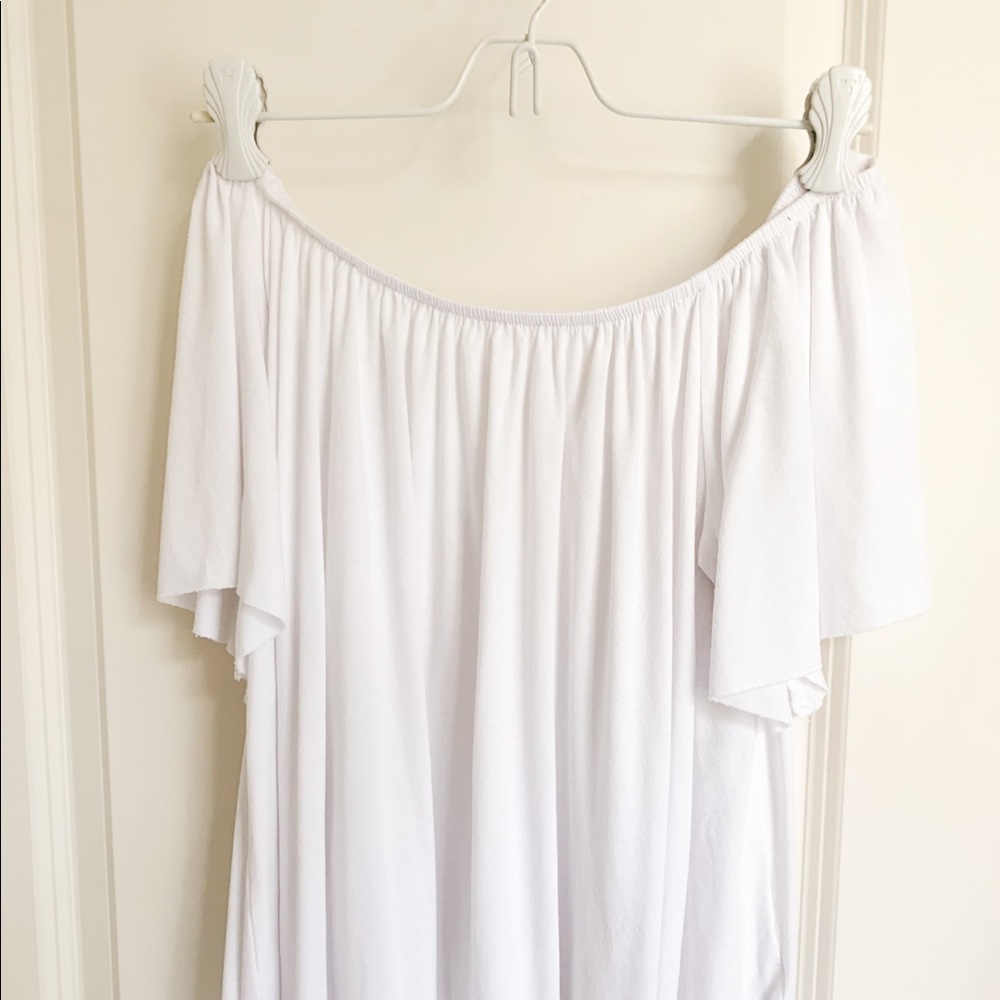 White Off the Shoulder Top